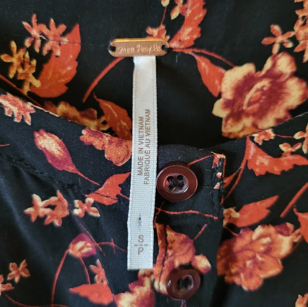 Free People Flower Fields Mini Dress, Small